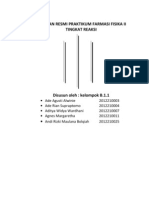 Laporan Resmi Praktikum Farmasi Fisika II (Tingkat Reaksi)