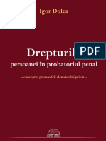 43738249 Dr Persoanelor in Probatoriu Penal Igor Dolea