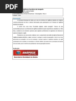 Programação II Semana de Vigilância Sanitária de Anápolis