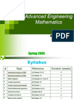 ADVANCED ENGINEERING MATHEMATICS SYLLABUS