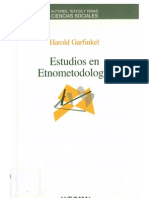 Garfinkel - Estudios en Etnometodología