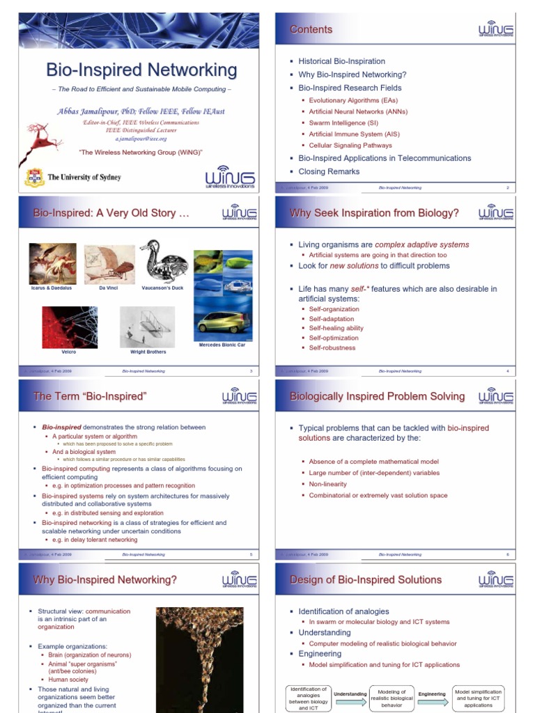 Bio - Inspired Networking | PDF | Cell Signaling | Ip Multimedia Subsystem