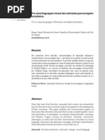 Por Uma Linguagem Visual Das Animadas Personagens Brasileira