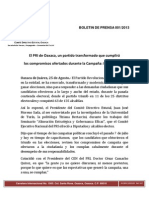 Boletin de Prensa 001-2013 Cde Pri Oaxaca