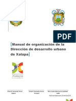 Manual de organización de la Dirección de desarrollo urbano de Xalapa(1)