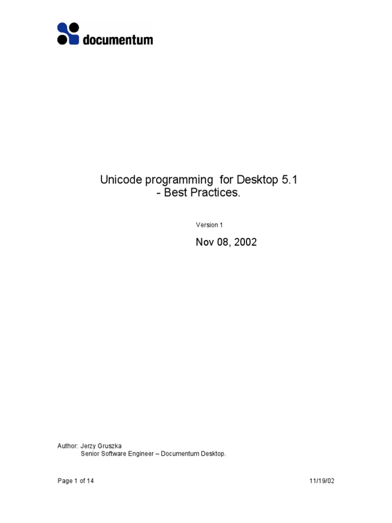 DTC Unicode Programming | PDF | String (Computer Science) | Pointer ...
