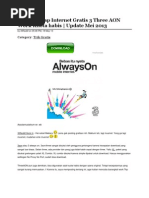 Download TrikLengkapInternetGratis3ThreeAONWorkKuotaHabisbyAndricoWijayaSN164987208 doc pdf