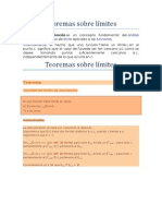 Teoremas Sobre Límites y Concepto