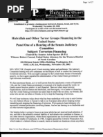 T4 B10 Senate Judiciary Terrorist Financing FDR - Entire Contents - 11-20-02 Transcript Print From Lebanon 1st PG Scanned For Reference 833