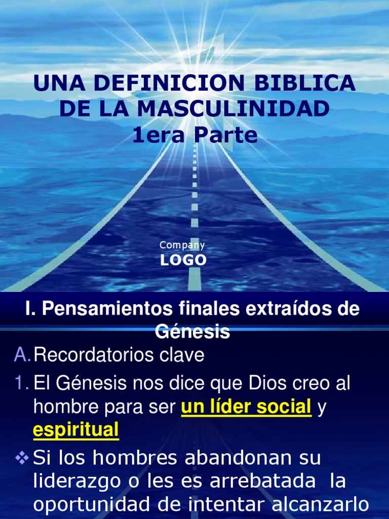 Sesion 17 Una Definicion Biblica de La Masculinidad Masculinidad