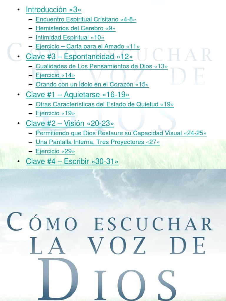 Cómo Escuchar La Voz de Dios | PDF | Alma | Oración