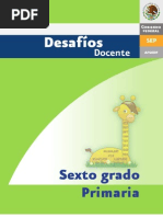 Desafios Matematicos Docente 6º Sexto Grado Primaria