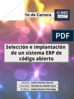 Selección e Implantación ERP Código Abierto