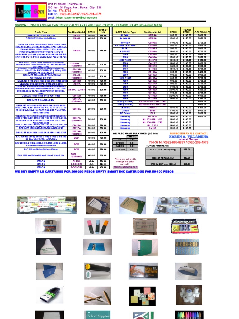 Original Toner & Ink Cartridges Sale | PDF | Printing | Media Technology