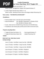 Formulir Pendaftaran Lomba Bahasa Inggris