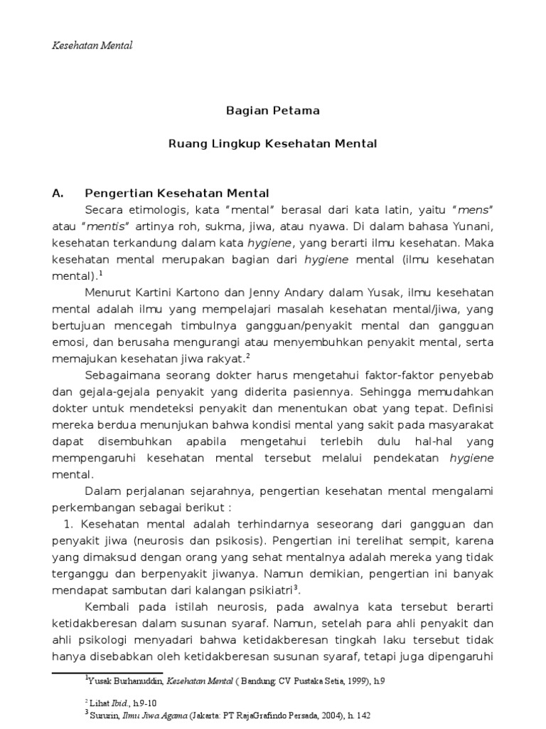 Buku Kesehatan Mental