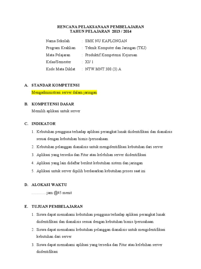 Administrasi Server Xi Tkj S1