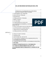 La Valorización de Los Recursos Naturales en El Pbi