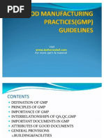 GMP Guidelines