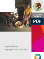 Oportunidades, Un Programa de Resultados 2010