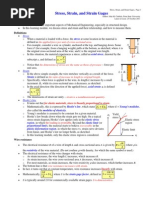 Stress, Strain, and Strain Gages