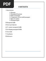 Managerial Skills Report