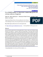 Use of RAPD Markers to Characterize Commercially Grown Rust Resistant Cultivars of Sugarcane