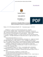 Privind Aderarea Republicii Moldova La Instrumentele