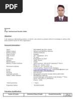 CV of Engr. Muhammad Musleh Uddin