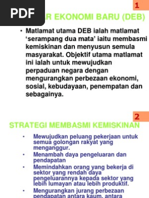 Dasar Ekonomi Baru Deb Pdf