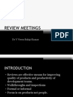 Review Meetings: Dr.V.Veera Balaji Kumar
