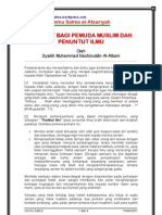 Nasihat Bagi Pemuda Muslim Dan Penuntut Ilmu