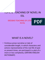 Topic 8: Teaching of Novel in ESL