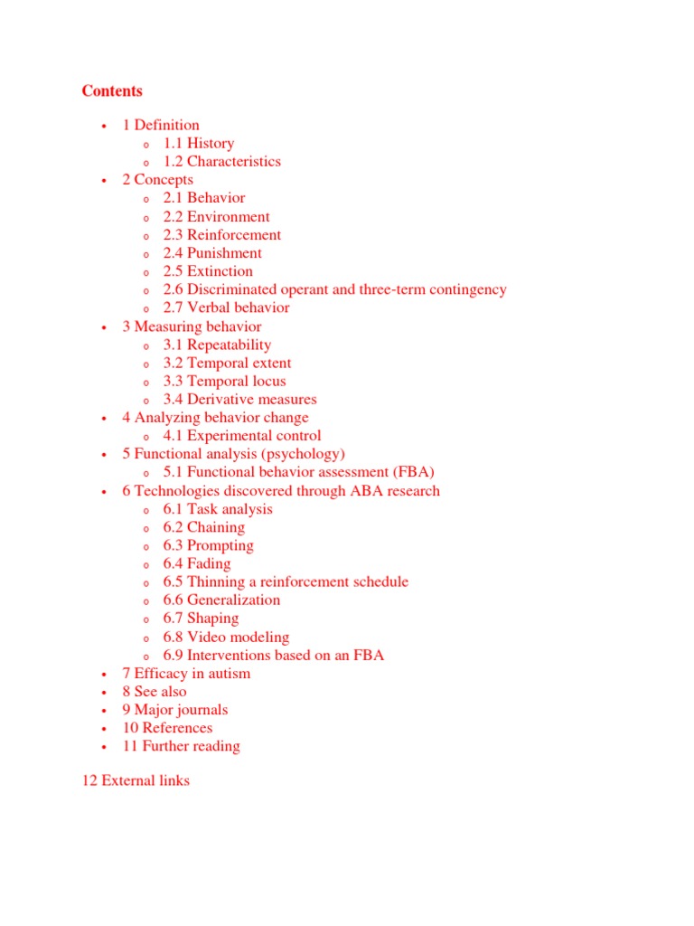 Functional Analysis in ABA Methods | PDF | Reinforcement | Autism