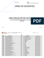 Lista Provisória de Retirados Do Concurso de Mobilidade Interna