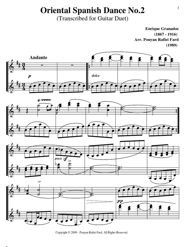 Granados Enrique Oriental Spanish Dance 17649