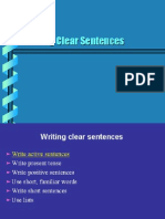 Writing Clear Sentences