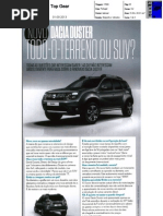 NOVO DACIA DUSTER NA "TOP GEAR"