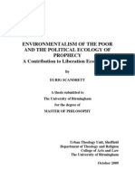 Environmentalism of The Poor and The Political Ecology of Prophecy A Contribution To Liberation Ecotheology