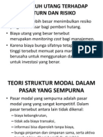 Pengaruh Utang Terhadap Return Dan Risiko Revisi