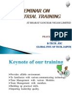 BSNL Seminar On Industrial Training