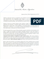 Carta de CFK