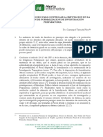 TABOADA PILCO, Giammpol. Tutela de Derechos para Controlar La Imputación en La Disposición de Formalización de Investigación Preparatoria