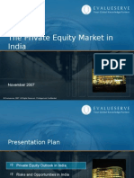 Evalueserve Private Equity Market in India Nov 2007