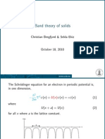 Band Theory of Solids: Christian Bergfjord & Selda Ekiz