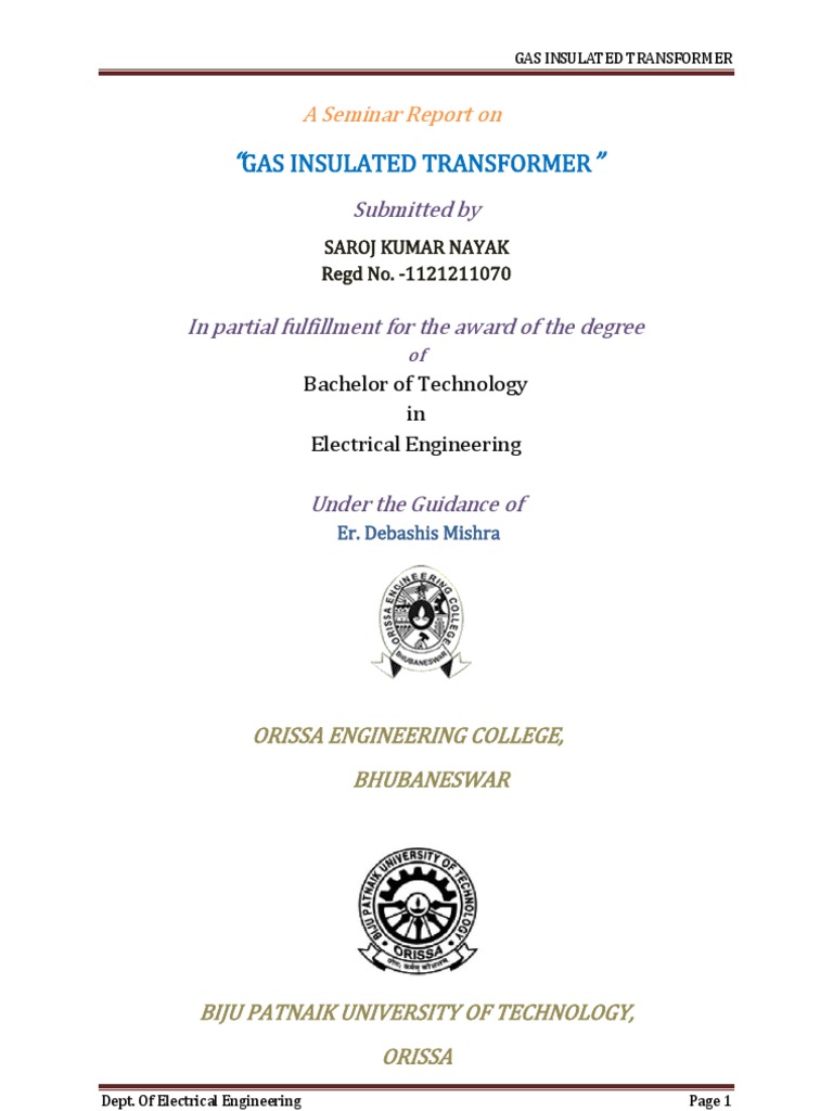 Gas Insulated Transformer Overview | PDF | Transformer | Electrical ...