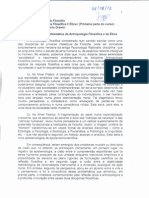 A Problemática Da Antropologia Filosófica e Da Ética