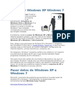 Actualizar Windows XP Windows 7