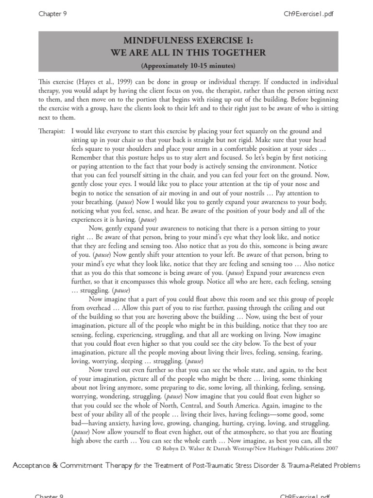 All in This Together Script | PDF | Mindfulness | Psychiatry