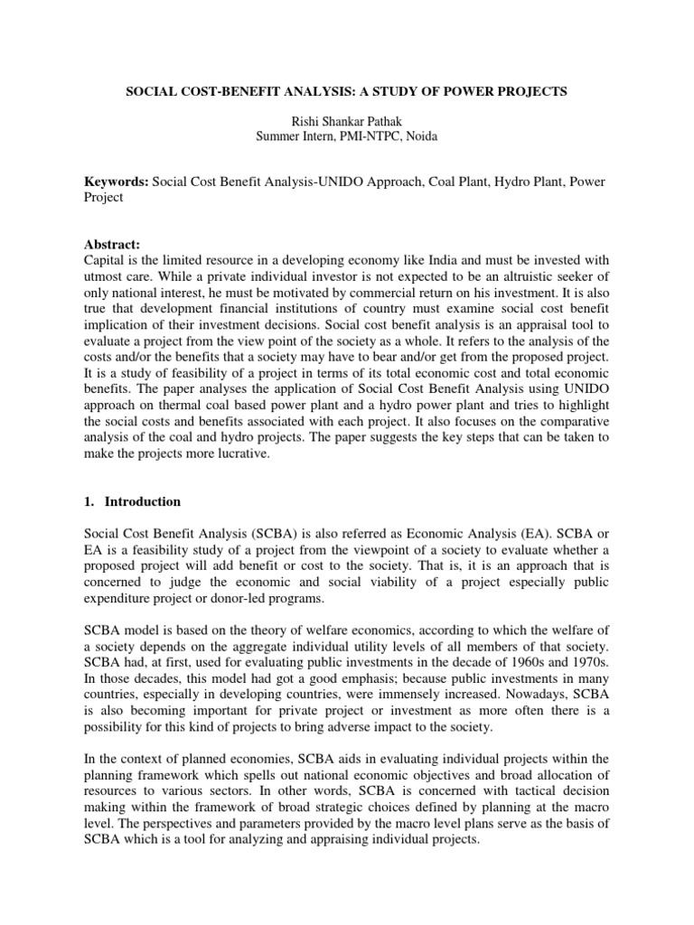 Cost benefit analysis case study pdf image